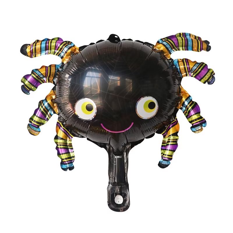 1 Bong Bóng Lá Nhôm Hình Mèo Đen / Dơi / Bí Ngô Trang Trí Halloween