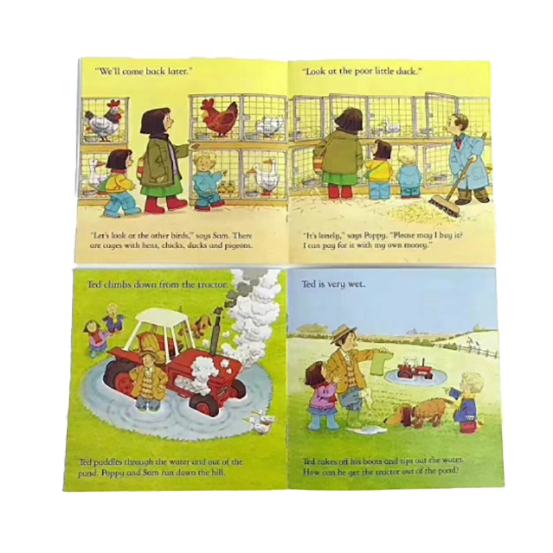 20Books/Set Kids Usborne Story Picture Books Children Baby Famous Story English Child Book Farmyard Tales Eary Education