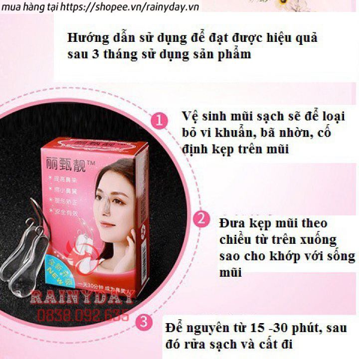 Kẹp nâng mũi cao, kẹp mũi cao định hình gọn mũi dụng cụ kẹp nâng mũi silicon tại nhà cao cấp