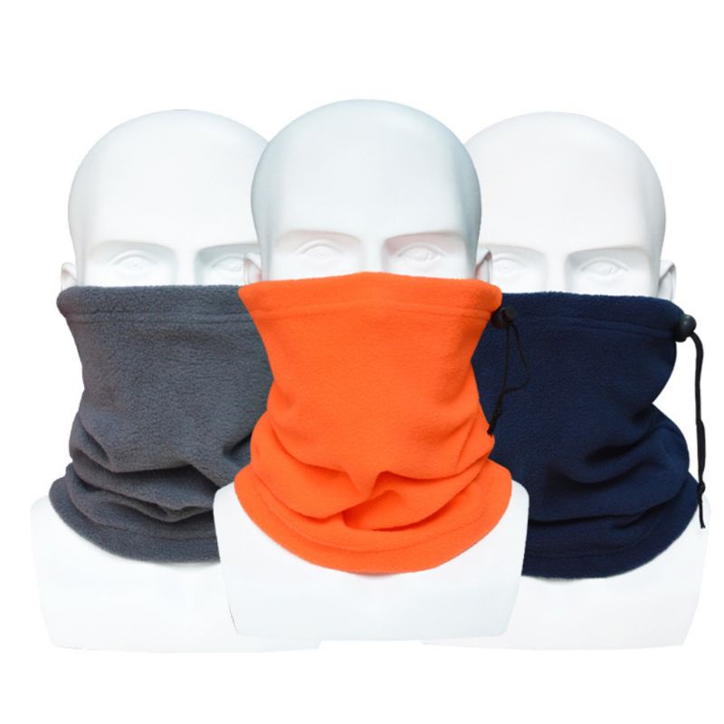 Găng Tay Lái Xe Balaclava Vải Lông Cừu Dày Màu Trơn Giữ Ấm Mùa Đông Cho Nam Và