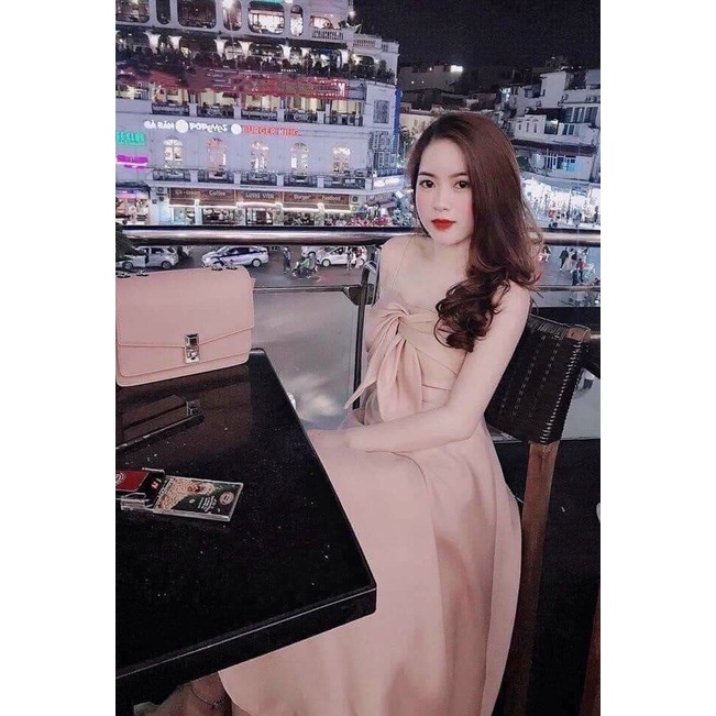 ĐẦM 2S HỒNG NƠ DÁNG XÒE - GD071