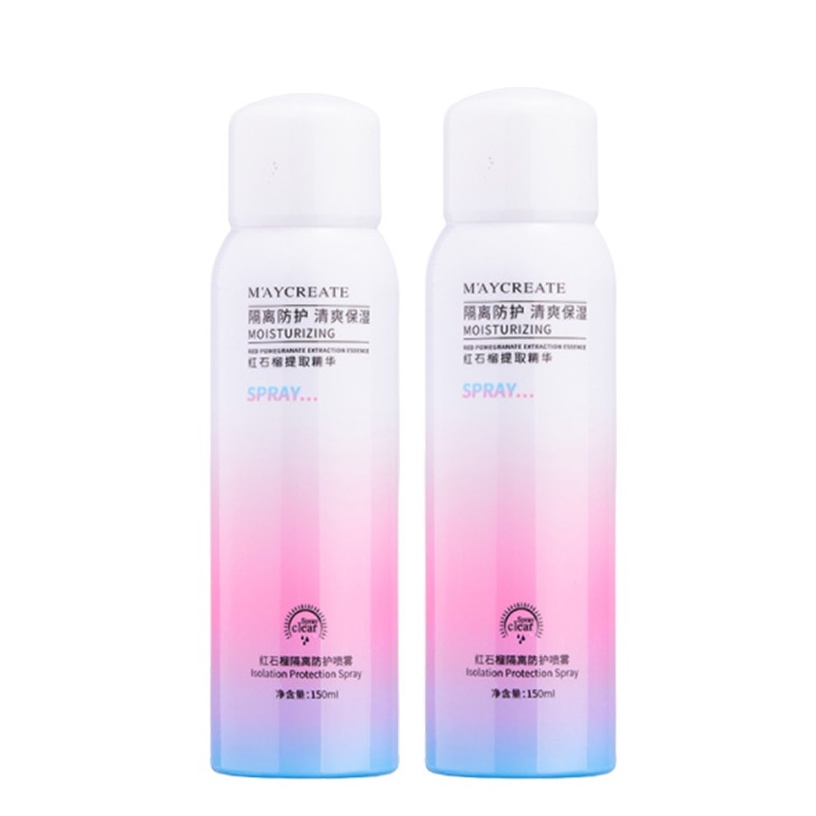 Xịt chống nắng trắng da dưỡng ẩm da khô dạng xịt Maycreate