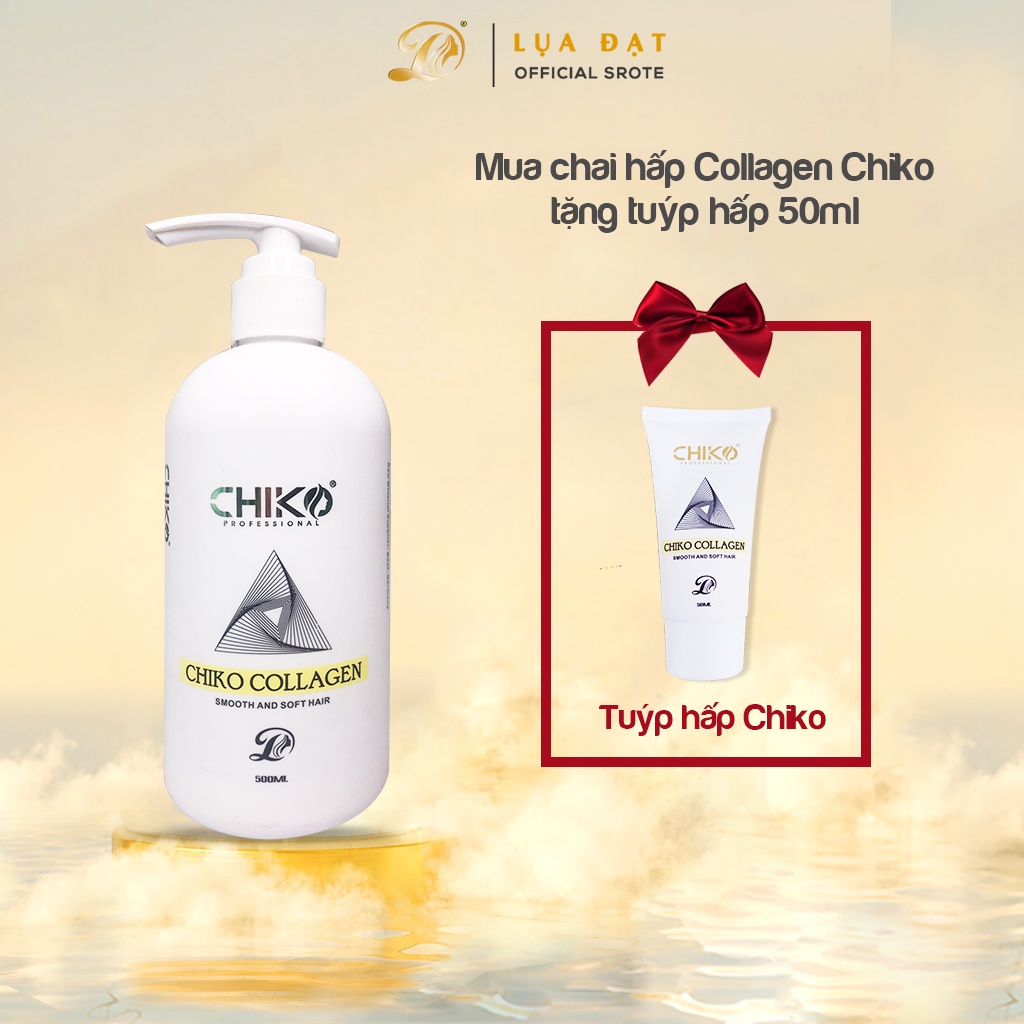 Dầu hấp xả 2 trong 1 Kem Ủ Tóc Collagen CHIKO-phục hồi tóc hư tổn,ngăn ngừa rụng tóc 500ML