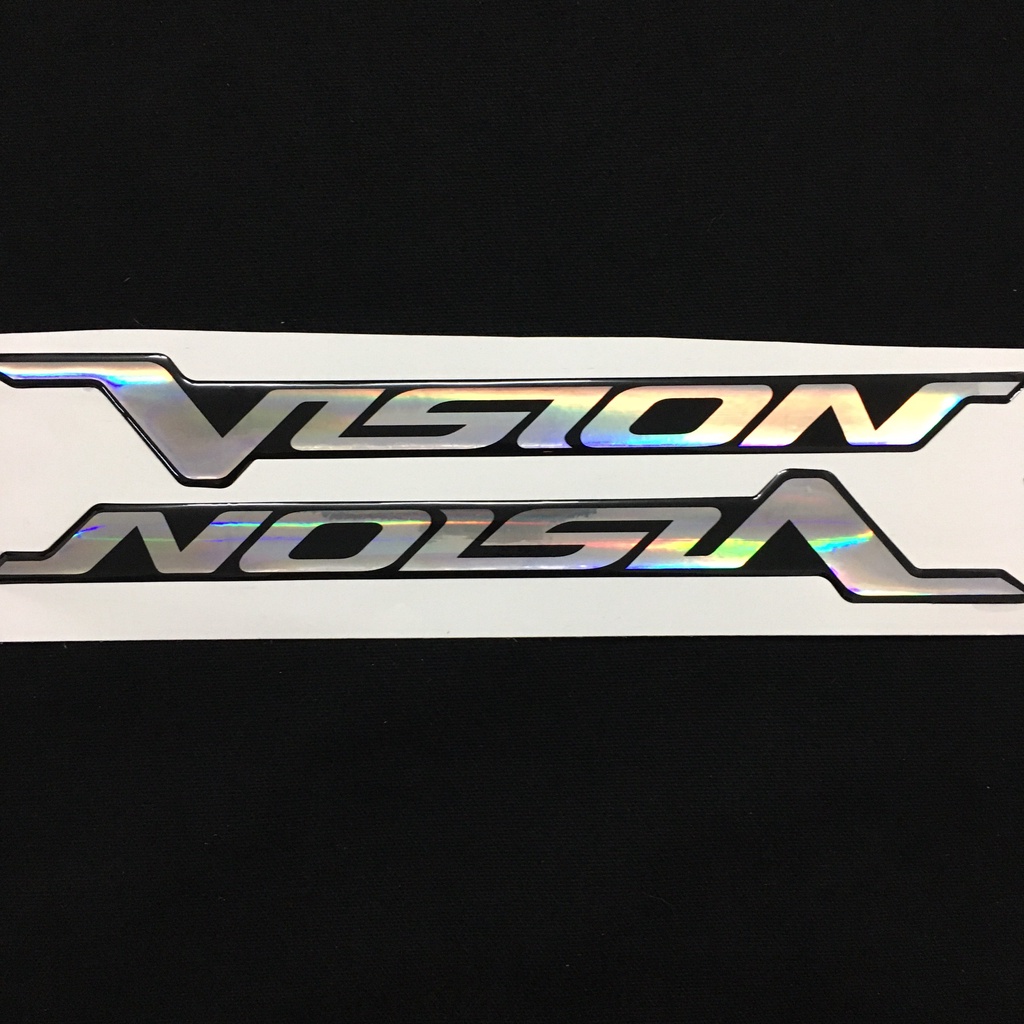 BỘ TEM CHỮ NỖI PHŨ NHỰA VISION, KEO DÁN TỐT THAY THẾ TEM CŨ