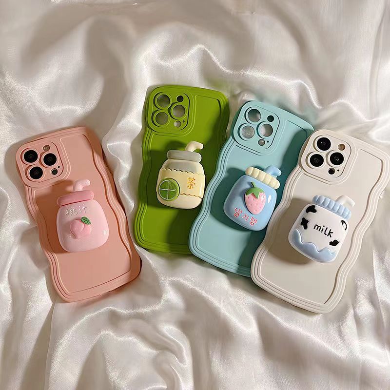 Ốp Điện Thoại Họa Tiết Dễ Thương Chống Sốc Kèm Giá Đỡ Cho IPhone 6 6S 7 8 Plus SE 2020 X XR XS Max 11 12 13 14 Pro Max Plus
