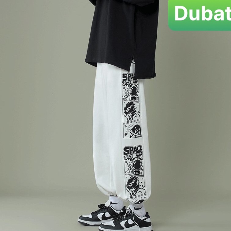 QUẦN JOGGER NAM NỮ UNISEX CHẤT NỈ DÀY DA CÁ ỐNG SUÔNG RỘNG BOOM SƠACE RÚT DÂY PHONG CÁCH HOT TREND 2022 - DUBATI FASHION