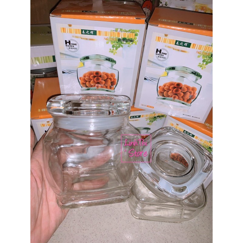 Hủ thủy tinh vuông đựng gia vị - 1579 | BigBuy360 - bigbuy360.vn