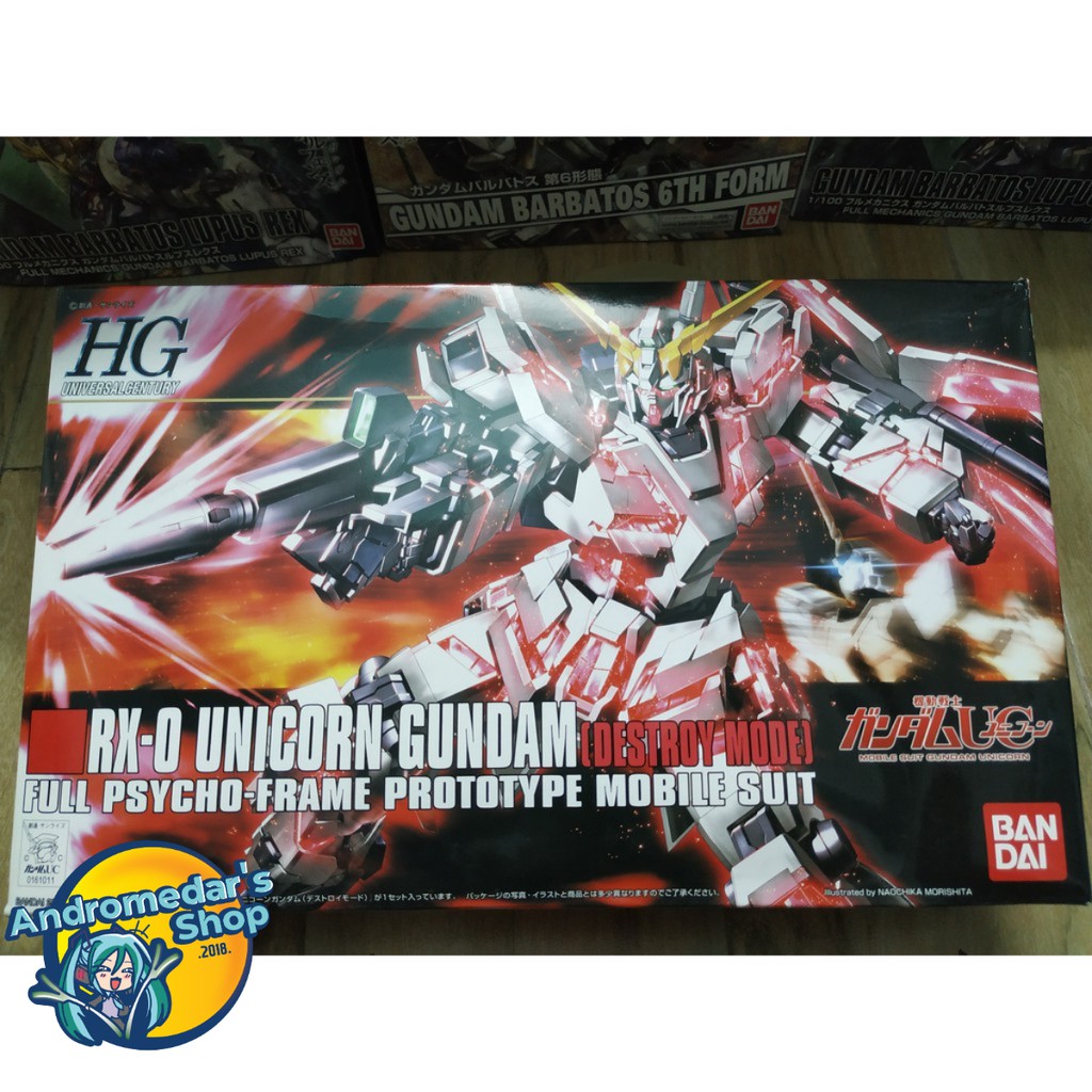 Mô hình lắp ráp High Grade 1/144 HGUC RX-0 Unicorn Gundam Destroy Mode Model Kits