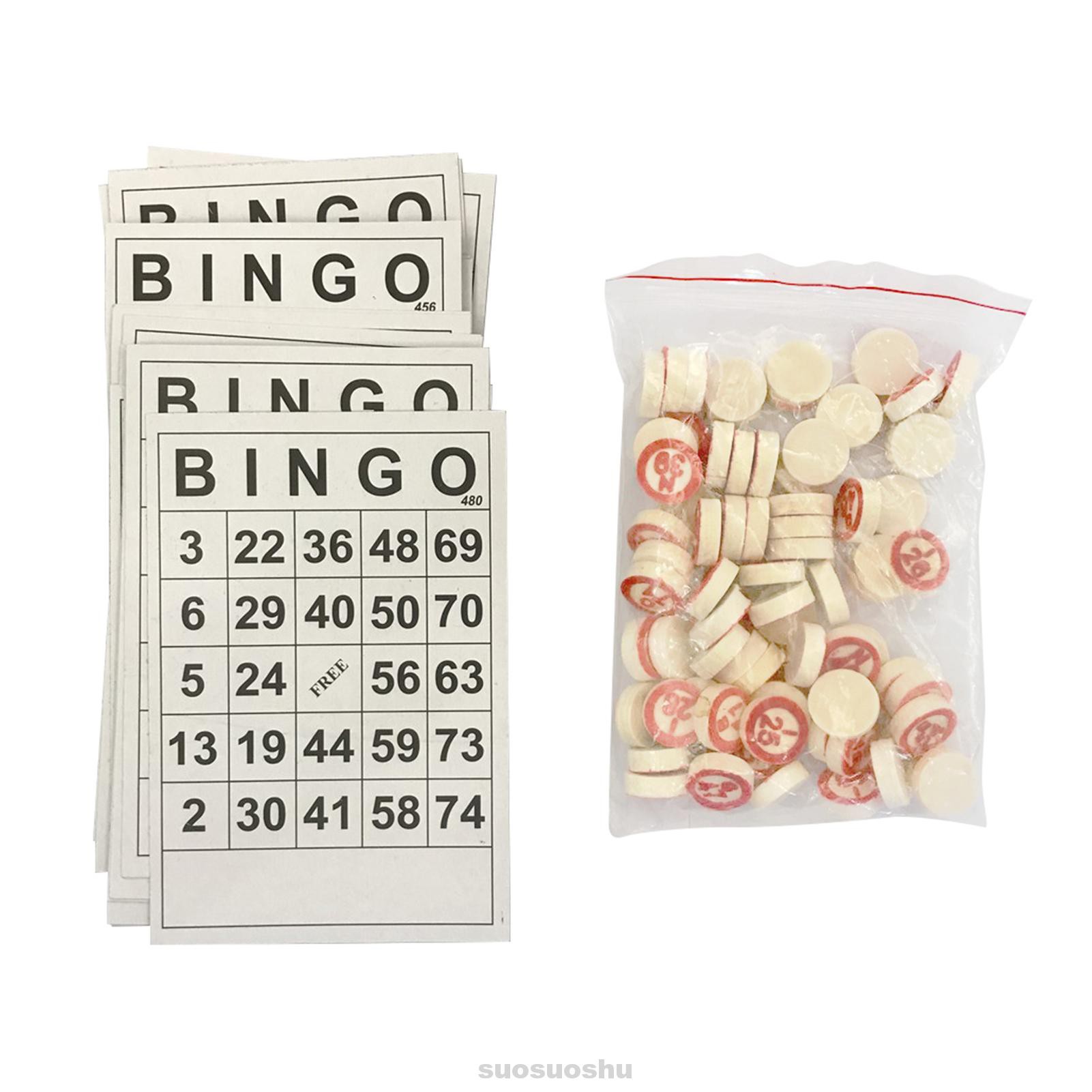 40 Number Cards 75 Chess Funny Educational Toy Home Party Kids Adults For Large Group Wooden Bingo Game Set | BigBuy360 - bigbuy360.vn