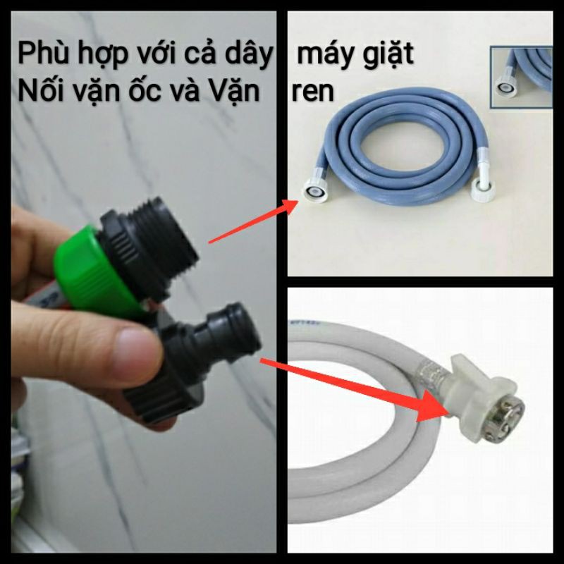 Đoạn ống nối nhanh nối dài dây cấp máy giặt cửa ngang , cửa đứng siêu bền, siêu tiện dụng dài 1 mét đến 5 mét