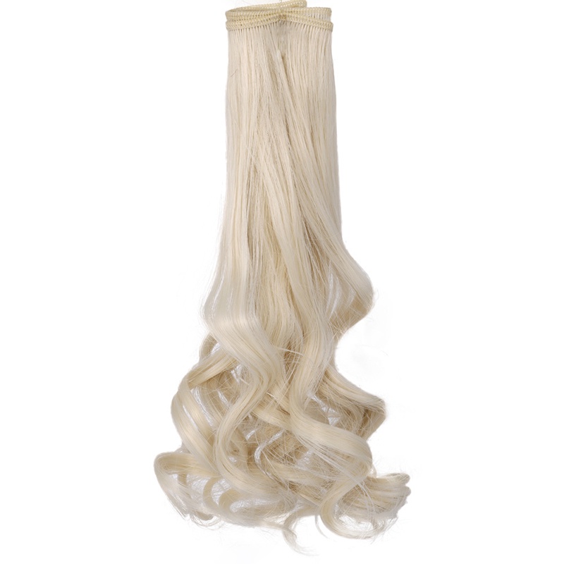 Bộ Tóc Giả 25CM Uốn Xoăn Thời Trang Cho Búp Bê