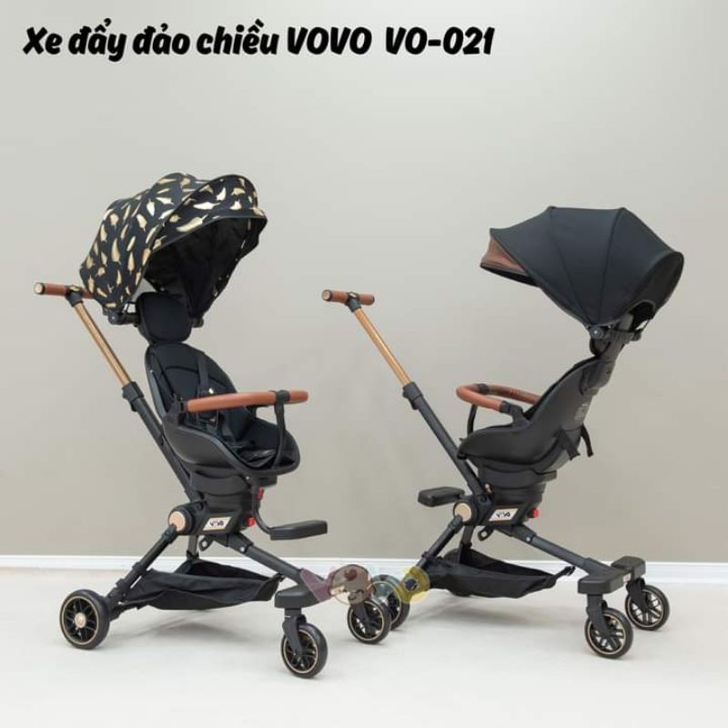Xe đẩy gấp gọn 2 chiều nằm ngồi ngả nhiều tư thế Vovo 021