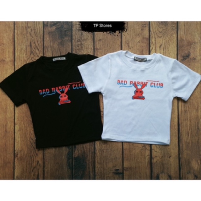 [ Mã WASTAPR giảm 10K đơn 50K] Áo croptop In BAD RABBIT CLUB | BigBuy360 - bigbuy360.vn