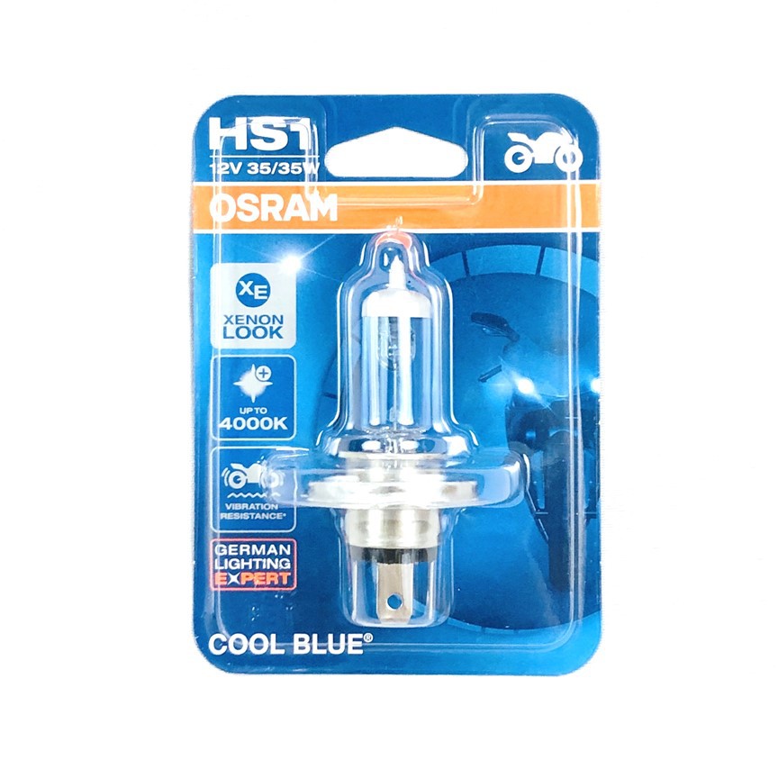 Bóng đèn Halogen chân H4 Osram HS1 Cool Blue 12V 35/35W super tăng sáng Greennetworks