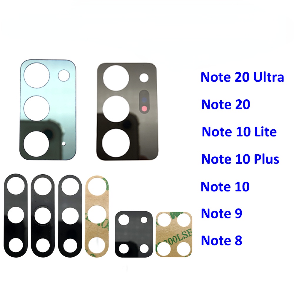 Ống Kính Camera Sau Có Keo Dán Thay Thế Chuyên Dụng Cho Samsung Note 20 Ultra 10 Lite Note 10 Plus Note 8 9