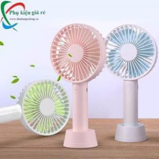 Quạt mini tích điện cầm tay có đế để bàn - để điện thoại siêu hot | BigBuy360 - bigbuy360.vn