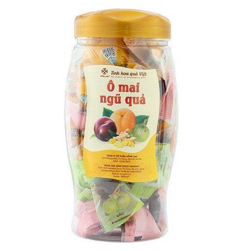 Ô Mai (Xí Muội) Ngũ Quả Hồng Lam Loại đặc biệt nhiều vị Hộp, gói (320g, 400g)