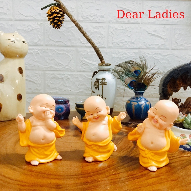 Tượng Phật Di Lặc  trang trí ô tô, nhà cửa mang lại bình yên/ Sét 3 Phật Di Lặc