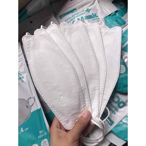 [TÚI 5 CHIẾC] Khẩu Trang Kháng Khuẩn 4D/KF94- Khẩu Trang Y tế an toàn đạt tiêu chuẩn ôm sát mặt | BigBuy360 - bigbuy360.vn