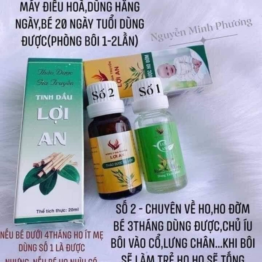 [CHÍNH HÃNG] Combo Tinh dầu Lợi An hết ho chỉ cần bôi không cần uống