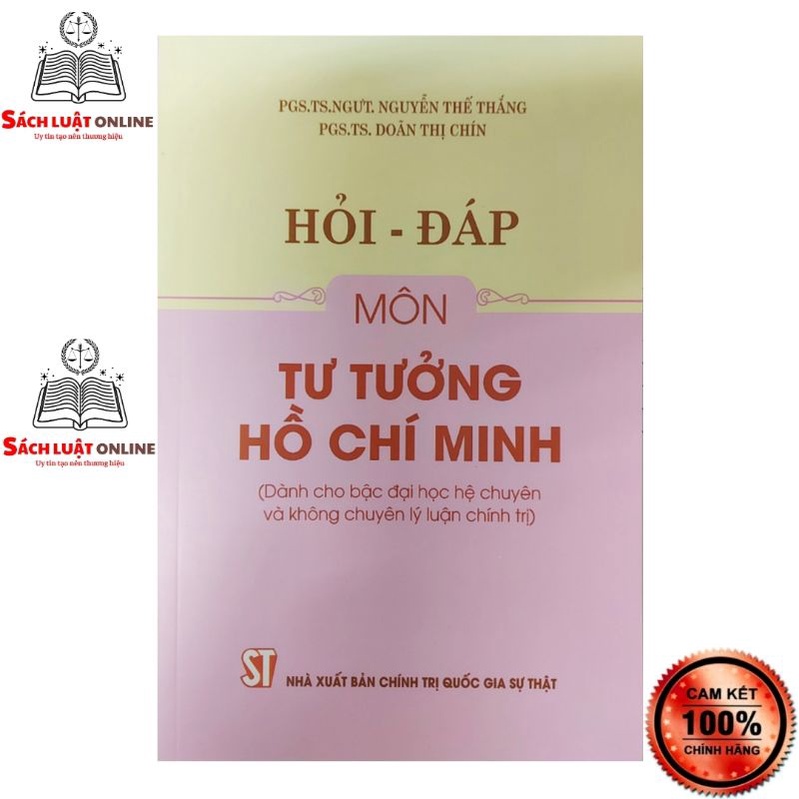 Sách - Combo 2 cuốn Giáo trình tư tưởng Hồ Chí Minh (Dành cho bậc Đại học hệ không chuyên...) + Hỏi đáp môn Tư tưởng...