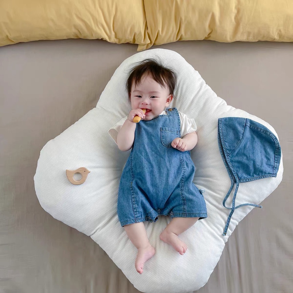 Yếm Bò Yếm Body Kèm Áo Phông Cộc Tay Hàng Xuất Dư Cho Bé MiuMiu Shop