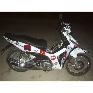 Tem Trùm Wave RSX Samurai Đỏ Trắng