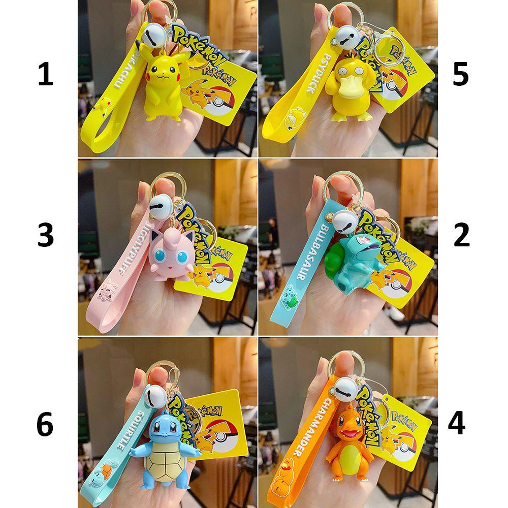 JUNE Móc Khóa Hoạt Hình Pikachu Đáng Yêu Cho Bé