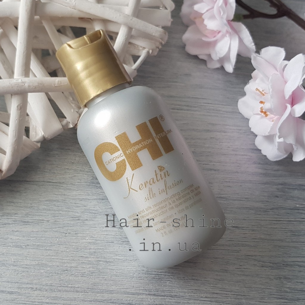 #chi_usa_chính_hãng_100% Tinh chất dưỡng bóng tóc Chi Keratin Silk Infusion 59ml