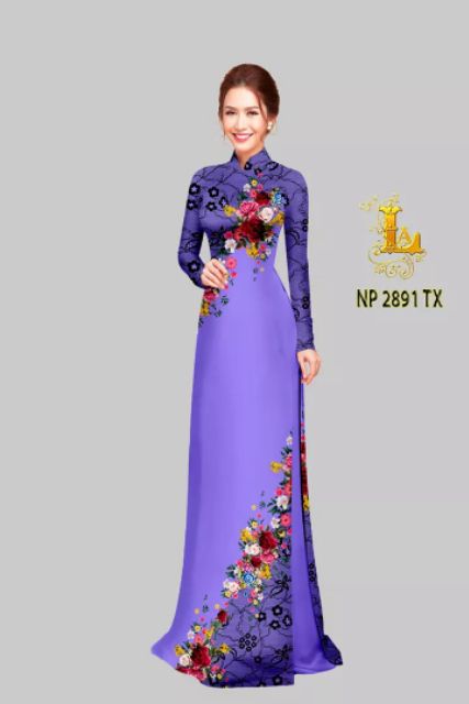 Vải áo dài in 3D tằm ý/lụa nhật