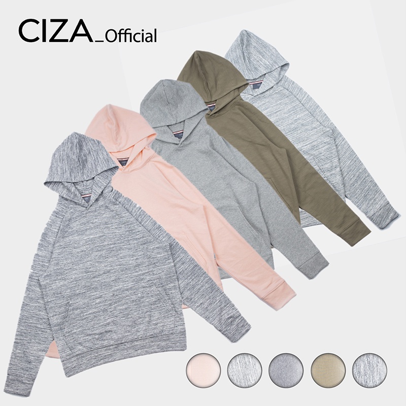 Áo hoodie dài tay nam CIZA form rộng vải nỉ dệt sợi cotton trẻ trung cá tính size S M L XL AHDR16