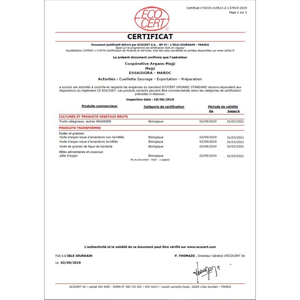 Dầu Argan Ma Rốc Organic 100% nguyên chất - Morocco Argan Oil