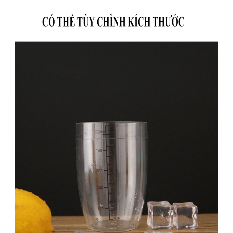 Bình lắc pha chế trà sữa và cocktail cao cấp, nhiều dung tích - Bartender Witch
