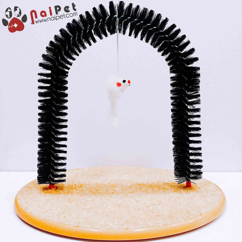 Đồ Chơi Cổng Vòm Massage Kèm Chuột Bông Cho Mèo DC011