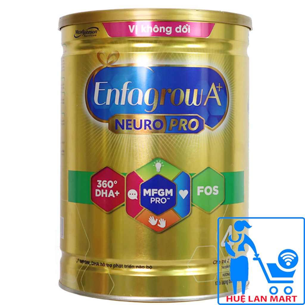 [Chính hãng 100%]Sữa Bột Enfagrow A+ Neuropro 4 Với Dưỡng Chất DHA &amp; MFGM vị không đôỉ – 1.7kg