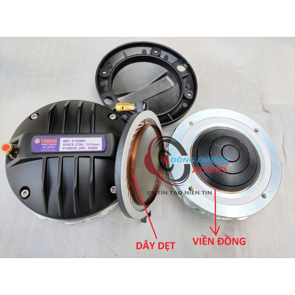 CỦ LOA TREBLE 850 NEO HẠT YAMAHA TỪ 120 COIL 74,5 DẸT - VIỀN ĐỒNG - GIÁ 01 CHIẾC - LOA TRÉP SÂN KHẨU
