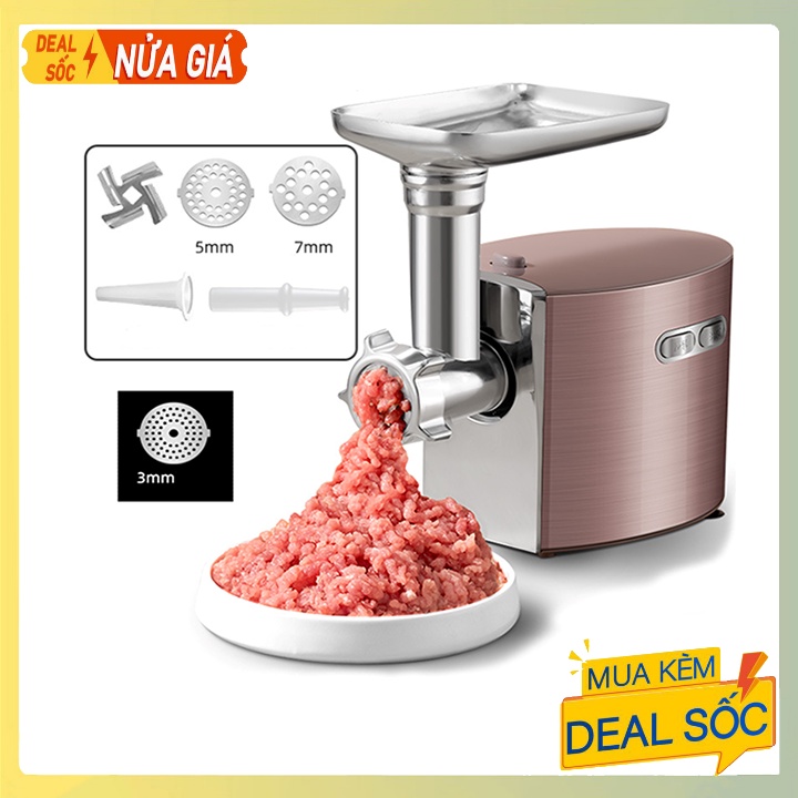 Máy đùn thịt, xay thịt đa năng công suất lớn 2500W Sokany