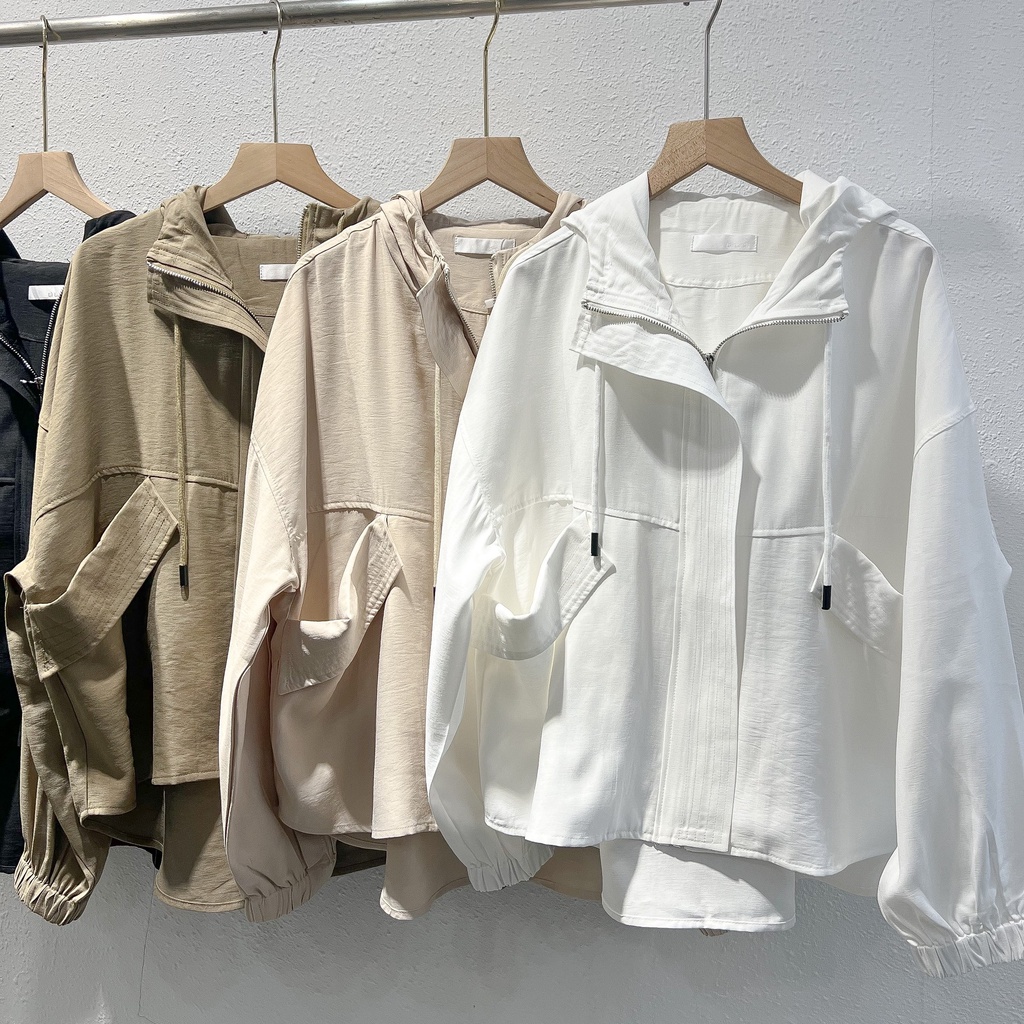 Áo khoác kaki đũi có nón , The Peace