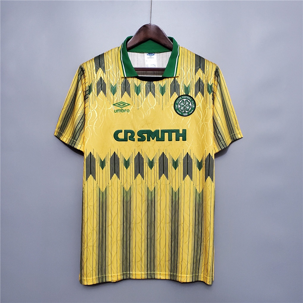 Áo Bóng Đá Đội Tuyển Celtic 89-91 Phong Cách Retro