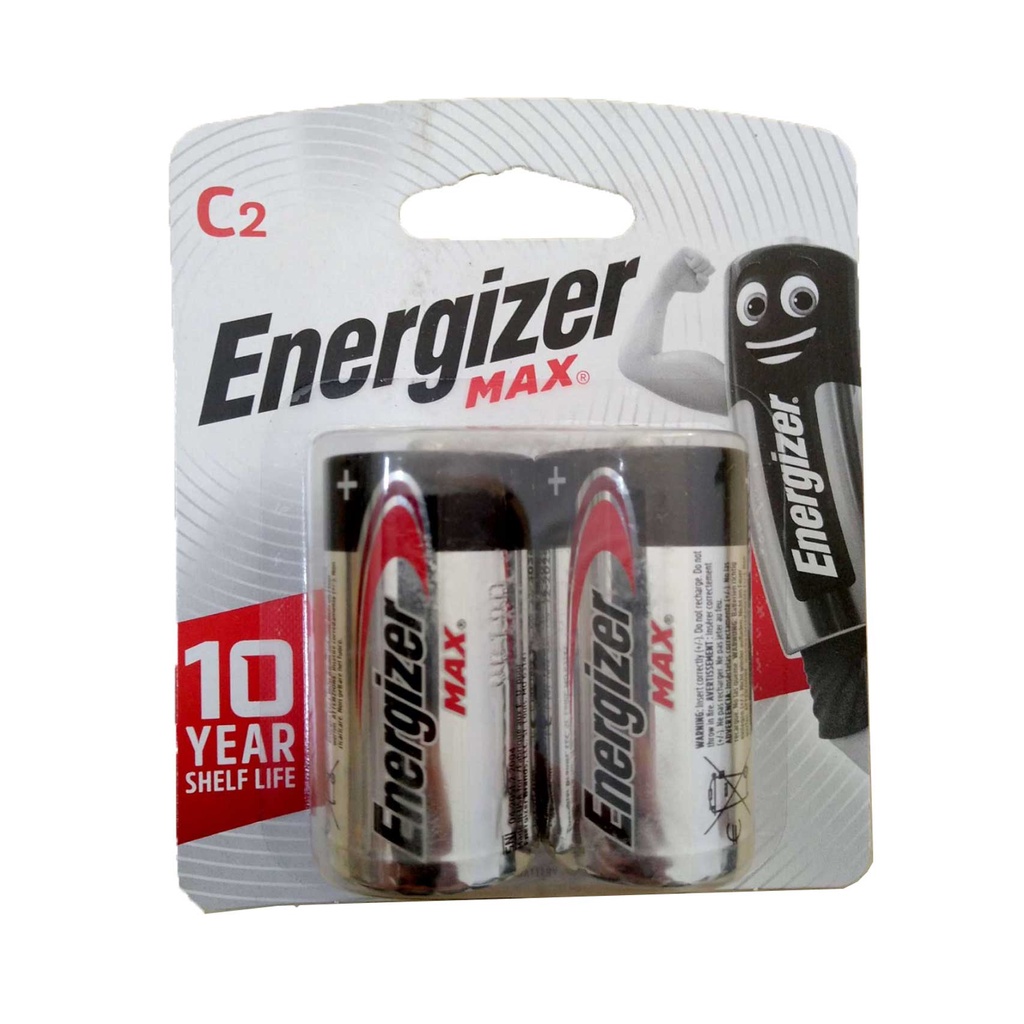 Pin trung C Energizer 1,5V Max E93 BP2-LR14 Max Power (vỉ 2 viên)