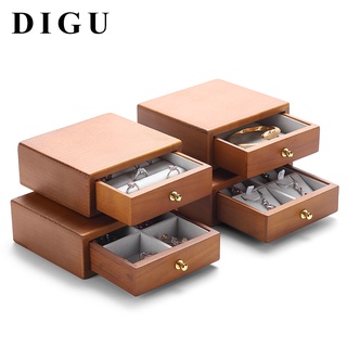 Hộp đựng trang sức bằng gỗ trơn kiểu cổ điển