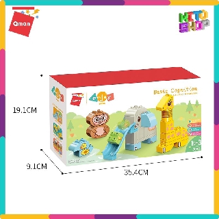 Đồ chơi lắp ghép xếp hình Qman 5002 - Những con vật vui nhộn
