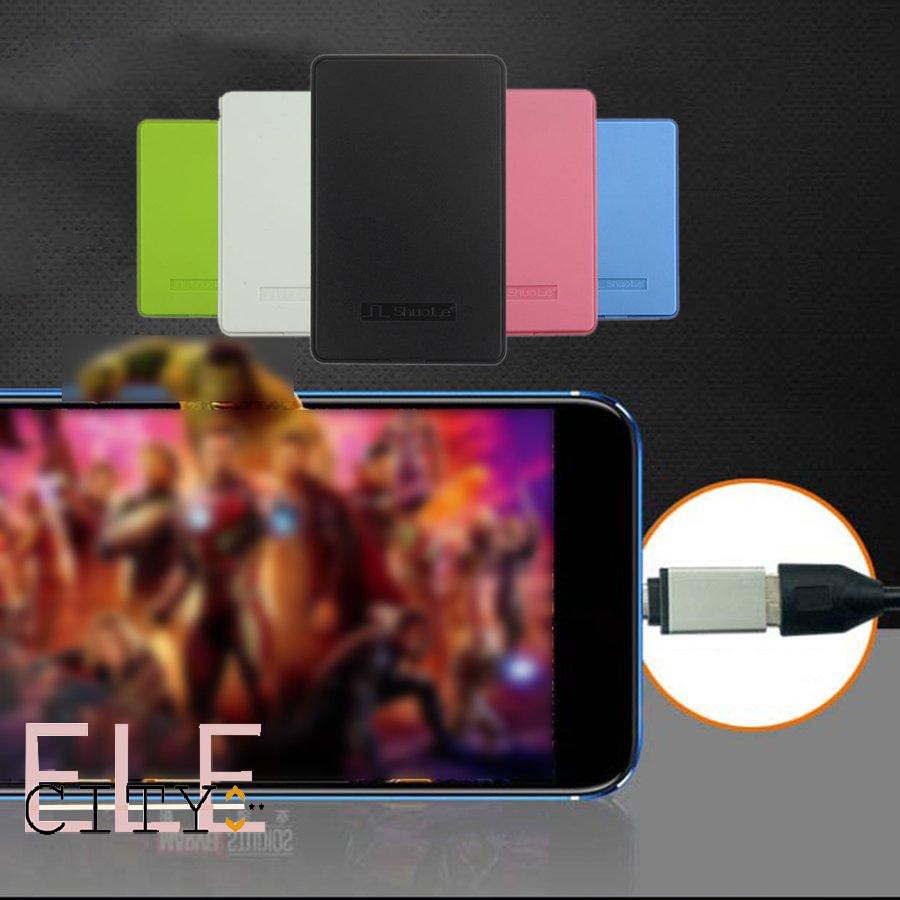 ✨COD✨Portable Usb2.0 Sata Interface External Ssd Drive Box 2.5&quot; Hard Disk Case