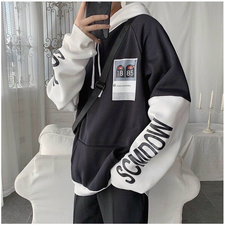 ÁO HOODIE NAM PHONG CÁCH HÀN QUỐC SỌC TAY Unisex hoodies