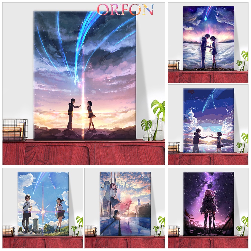 Tranh Treo Tường Anime Số ✨Äang Điều Khiển Äang。Tranh Sơn Dầu Thủ Công Nhật Bản Trang Trí Phòng Khách