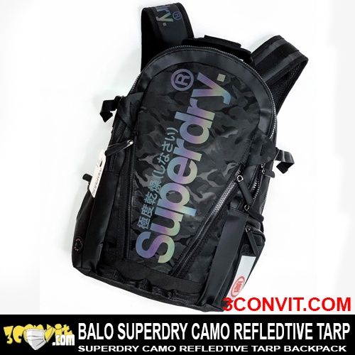 Balo laptop 15.6 inch Phản Quang Chống Nước Super.Dry Camo Reflective Tarp Rucksack