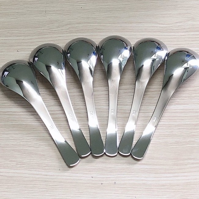 Muỗng ăn inox không gỉ sâu lòng , ăn phở , size trung dài 15cm , hiệu TH