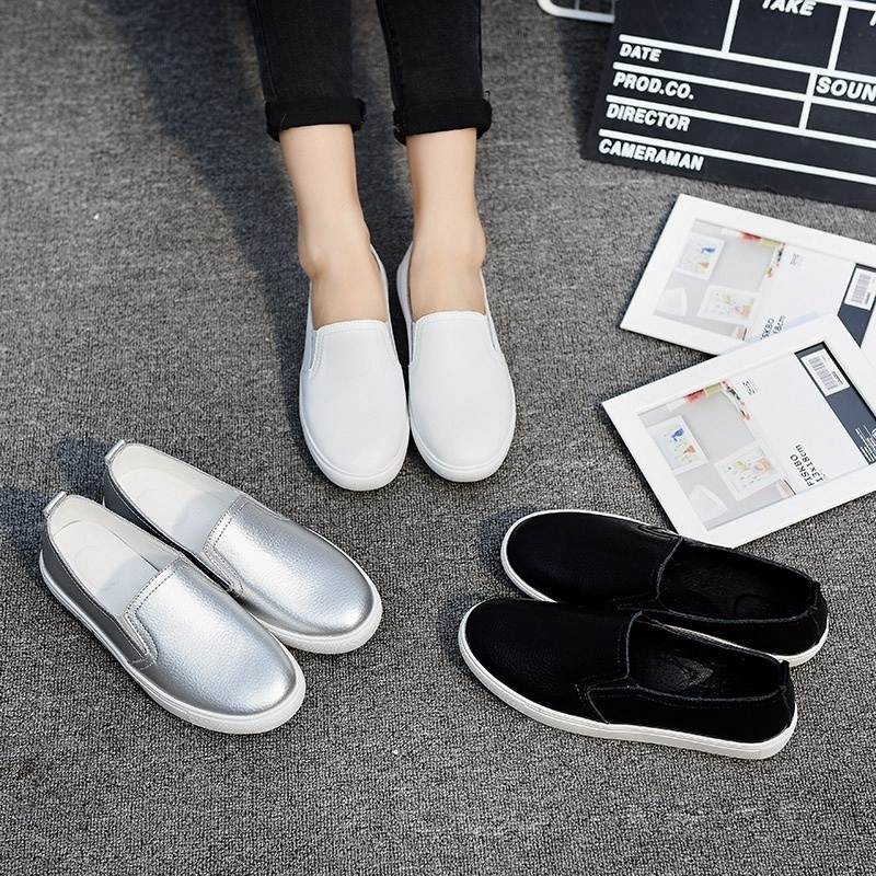 Giày Loafer Slip-on nữ đế bệt mùa xuân hè