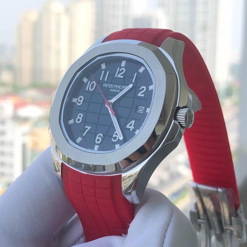 Đồng Hồ Nam PP GENEVE Viền Trơn Máy Cơ Automatic Nhật 41mm, Mặt Số Chống Nước 5ATM