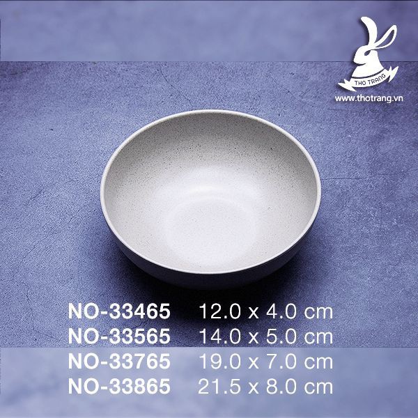 Tô Bún Bò Tròn Trơn Màu Nâu Nhám Nhựa Melamine Đài Loan - Chính Hãng